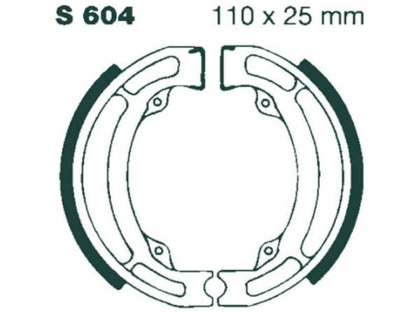 Zapatas de freno estándar EBC para SUZUKI y KAWASAKI S604