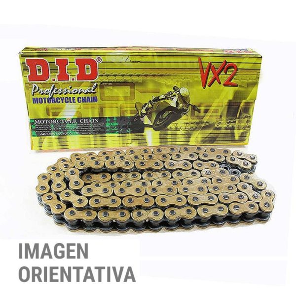 Cadena Did Oro 520Vx2 122 Pasos Remache