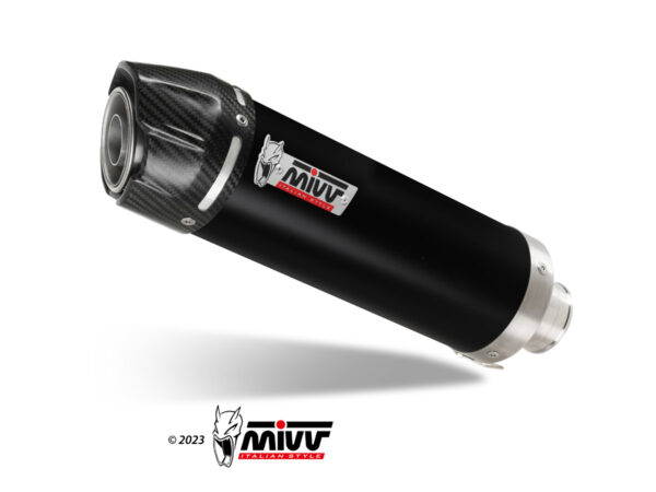 Escape Mivv Slip-On GP black con tapa carbono Suzuki GSX-R 1000 2005-06