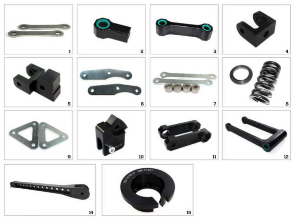 Kit de subida TECNIUM tipo 6 - Kawasaki Z650 151060001TEC