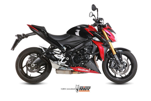 Escape Mivv Slip-On Double Gun black Suzuki GSX-S 1000 / 1000 F 2015-20