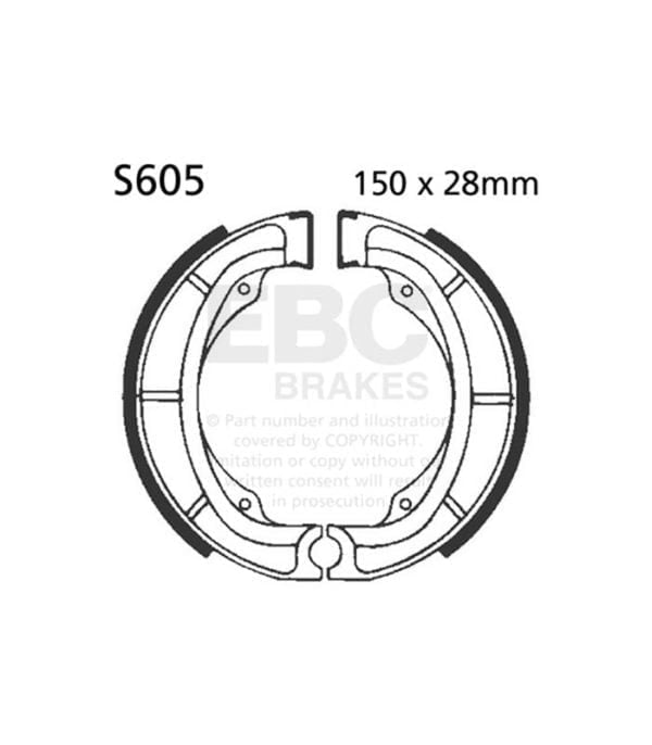 Zapatas de freno estándar EBC para SUZUKI y KAWASAKI S605