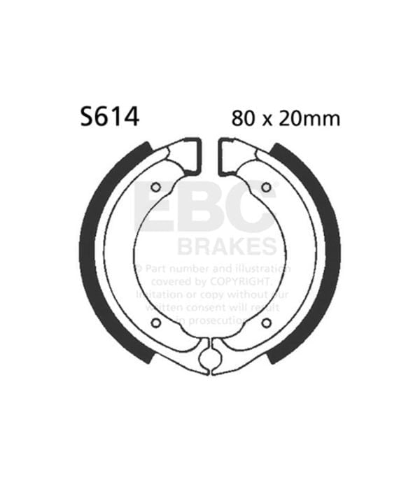 Zapatas de freno estándar EBC para SUZUKI y KAWASAKI S614