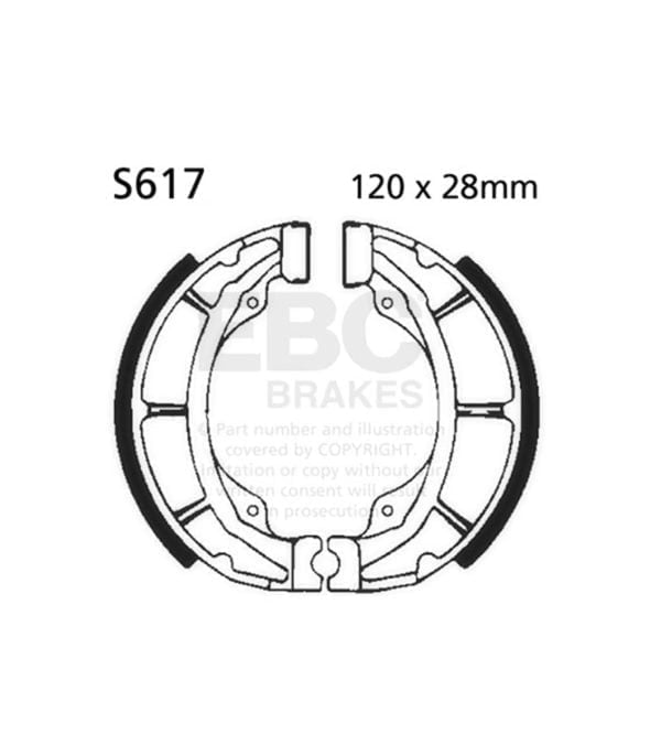 Zapatas de freno estándar EBC para SUZUKI S617