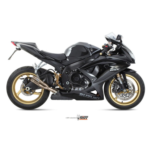 Escape Mivv Double Gun Full Titanio Suzuki Gsx-R 750 08-10