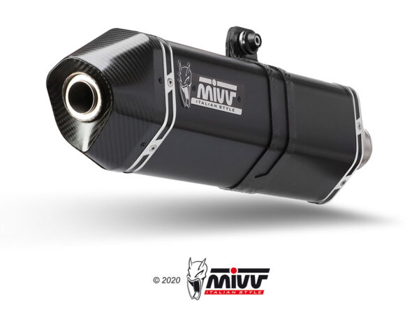 Escape Mivv Slip-On Speed edge black BMW F 650 GS 2008-12 / F 800 GS 2008-17